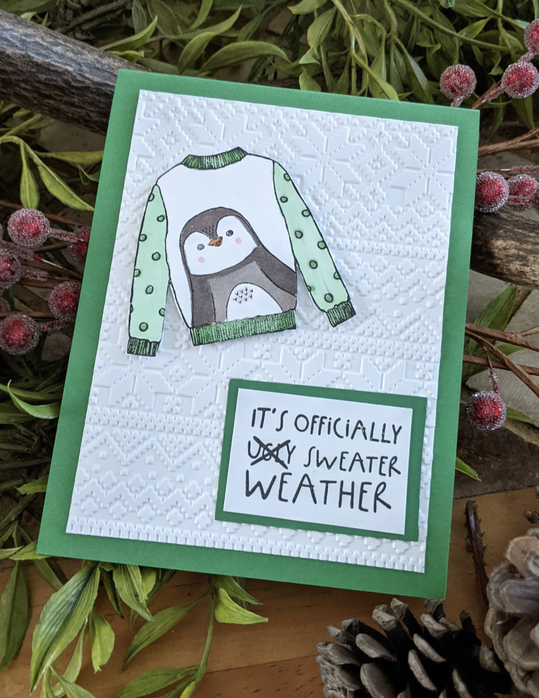 Handmade Ugly Sweater Cards