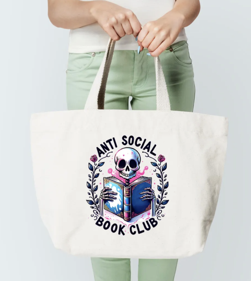 Anti-Social Book Club Book Tote – The Paper Pond
