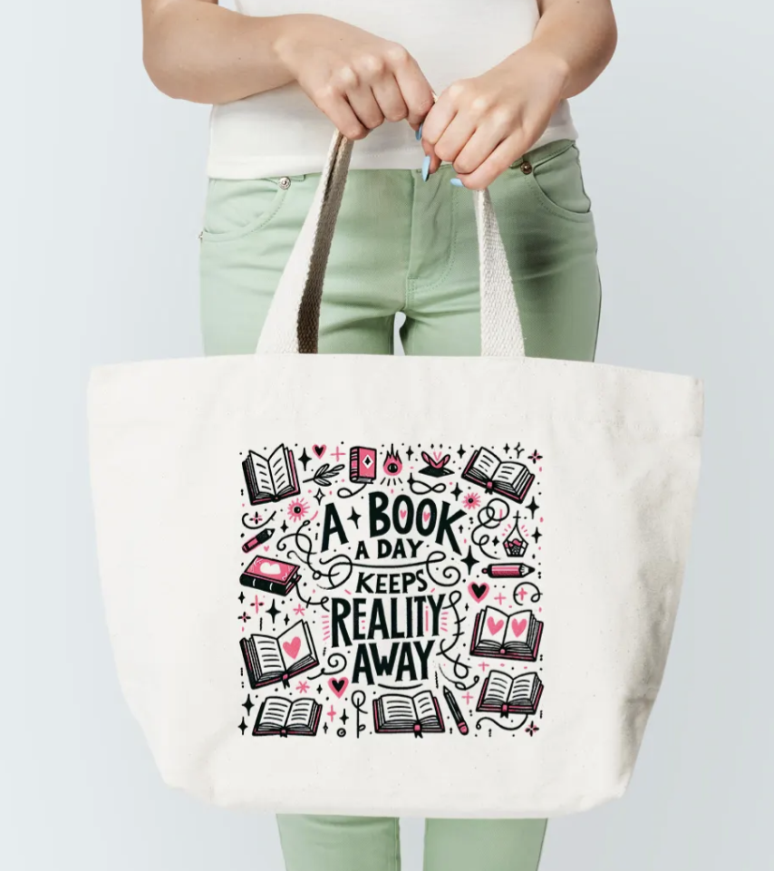 A Book a Day Reading Tote Bag