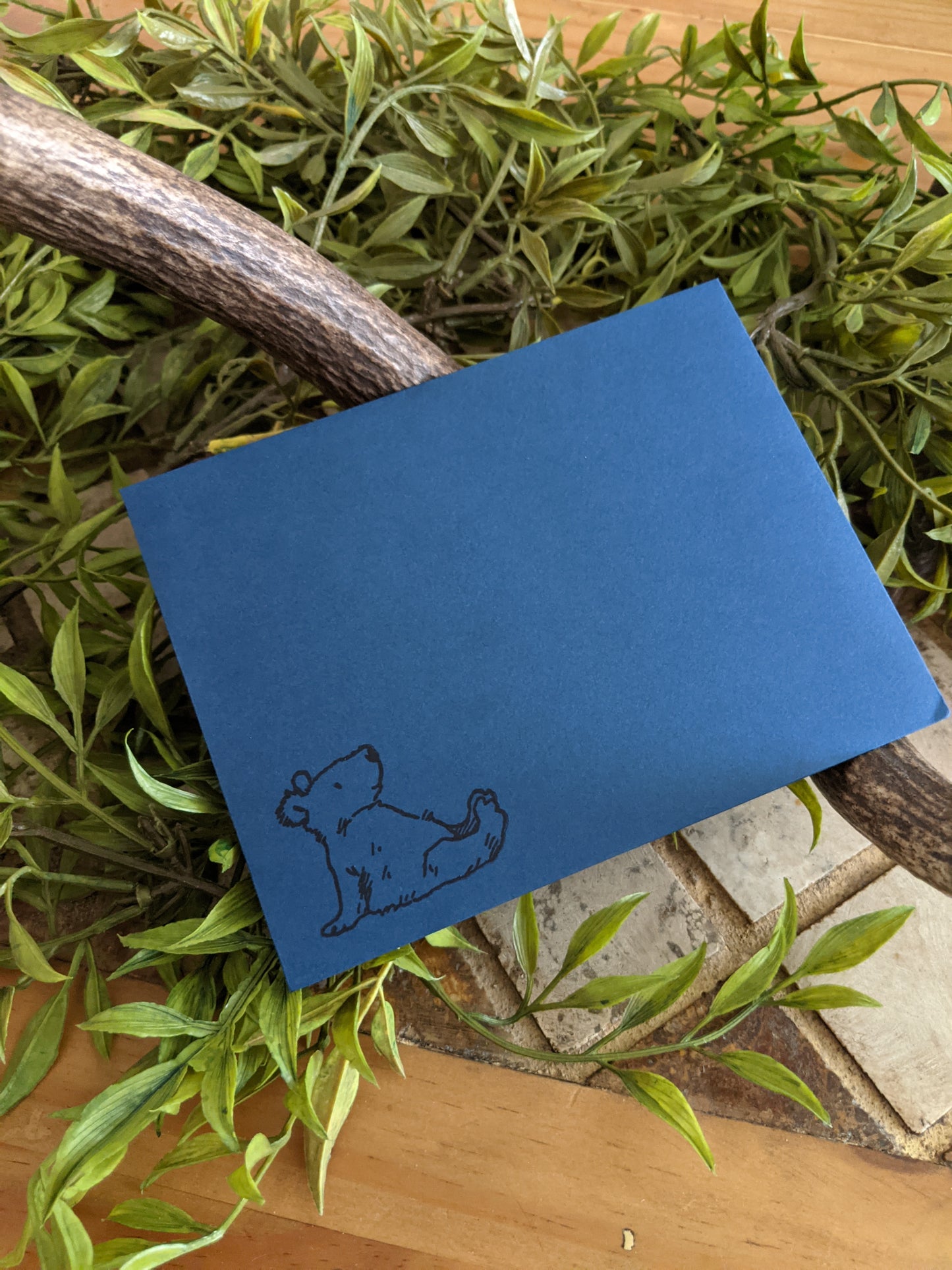 Ink Blended Bears Handmade Card