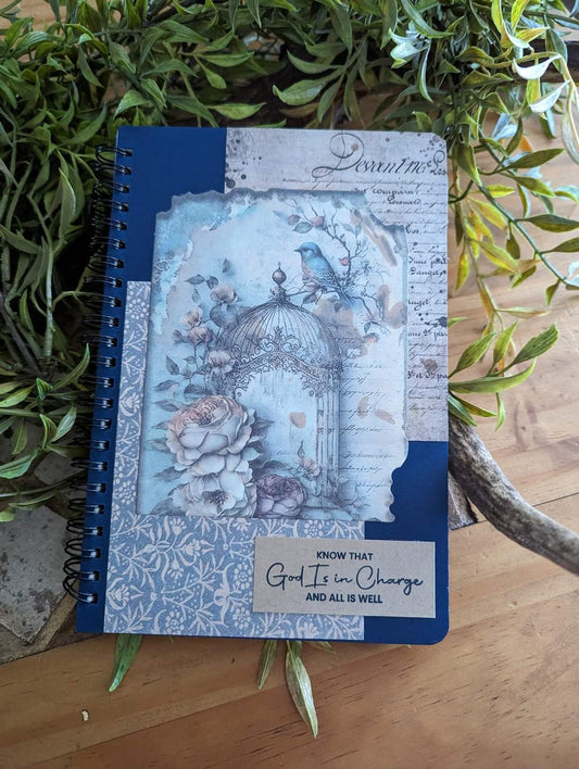 God is in Charge Blue Bird Journal