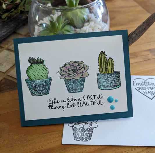 Handmade Cactus Card