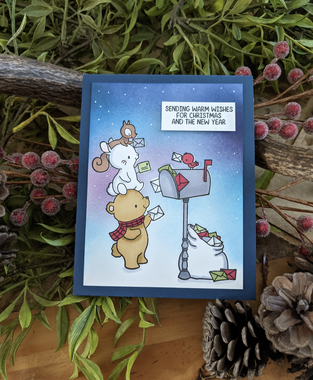 Handmade Christmas Mail Card