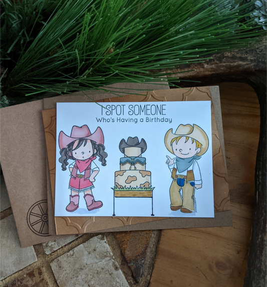 Handmade Cowboy Birthday Card