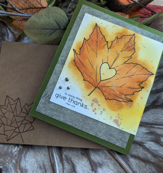 First Saturday at Ethan's Fall Cardmaking